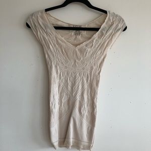 Lacy mesh stretch T-shirt. Semi sheer sexy